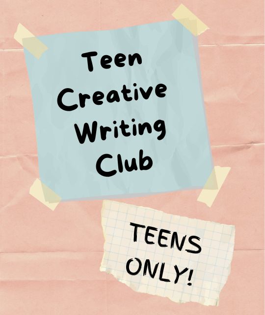 Teen Creative Writing Club promotional image