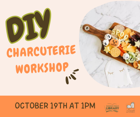 DIY Charcuterie Workshop, image of halloween themed charcuterie board