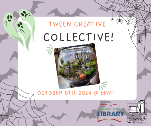 Tween Creative Collective Spooky Terrarium, Images of terrarium that is made with spooky items