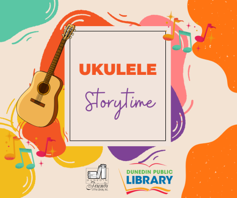 Colorful abstract objects and text