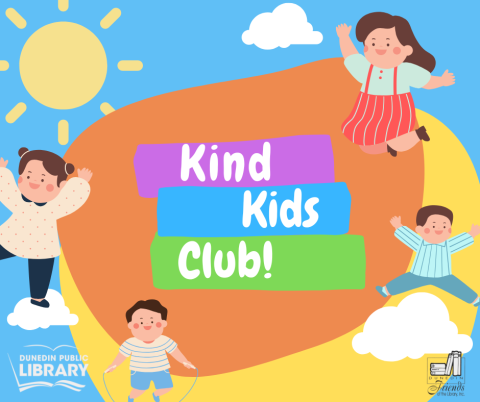 Happy children surrounding text