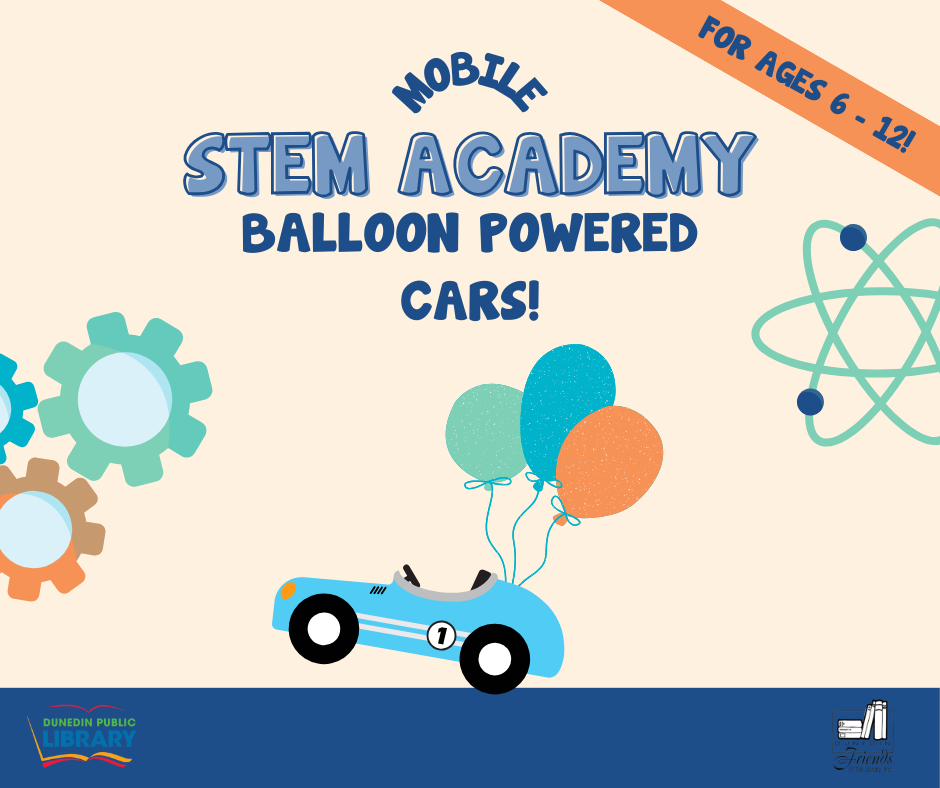 Car with balloons attached and text