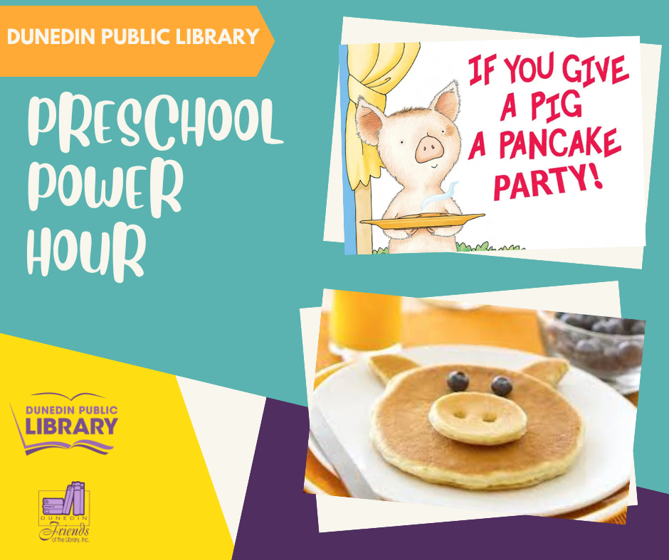 Pig pancake pictured with book cover and text